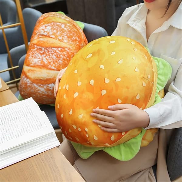 3D-simuloitu Plussinen Burger-tyyny, Hauskat Tyynysoivat Hamburger-sohva bread