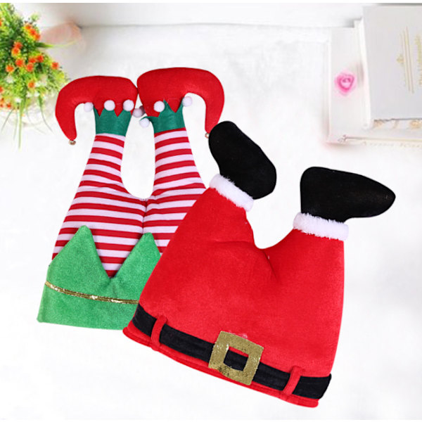Julehatt med Santa og Elf-bukser for julefestkostymer style2