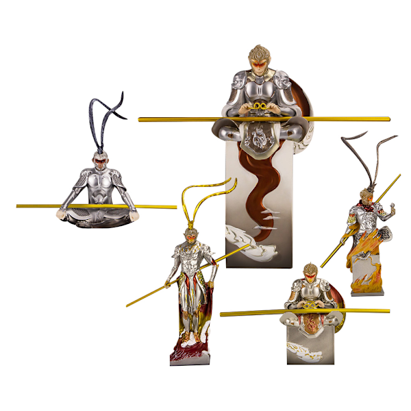 Wukong Figur, Black Myth Wukong Staty, Wukong Actionfigur MD-4