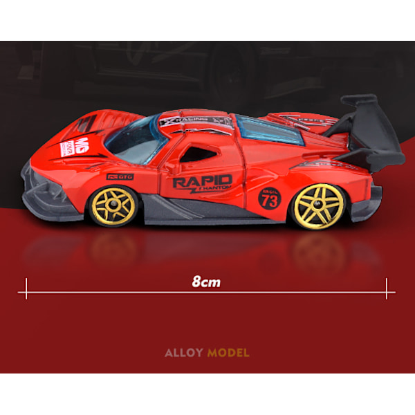 Valettuauto Ford V8 Racing -urheiluauton malli Black Red
