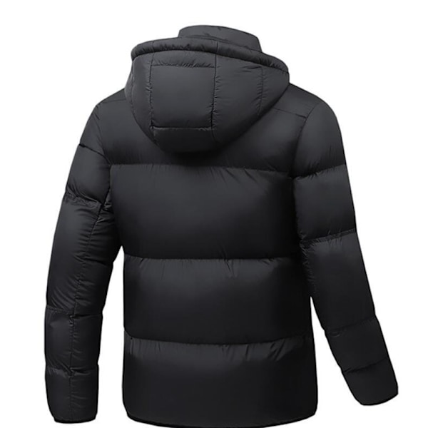 Herrarnas Snap Front Pufferjacka black 2XL