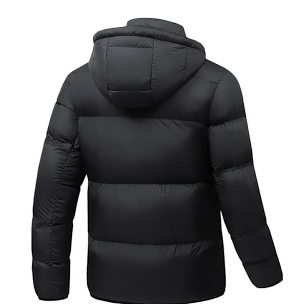 Herrarnas Snap Front Pufferjacka black L
