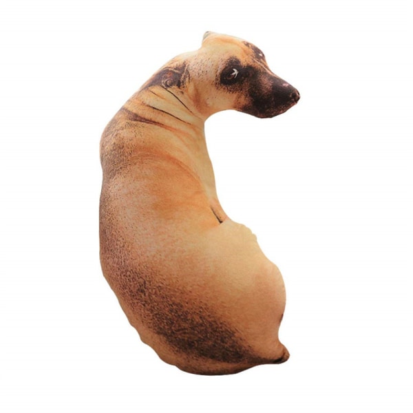 3D Kastkudde för hund 3D-simulering Plysch stoppad djurkudde Kuddeleksak för barn Sled Dog 90cm