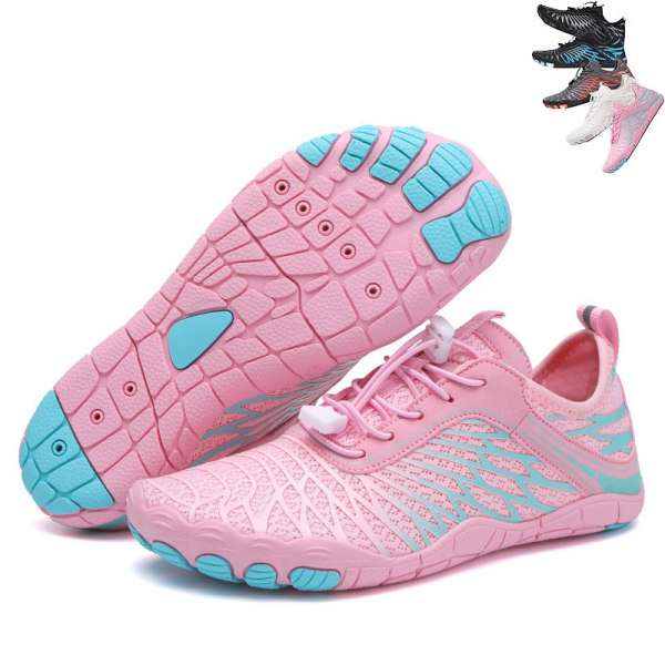 Unisex Herr Dam Vattenskor Atletisk Sport Aqua Skor Barfota Vandring Vattenskor Pink 40