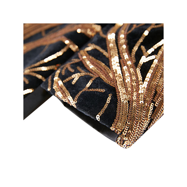 Pojkars Slim Fit Kostymjacka, Smokingjacka, Formell gold 6