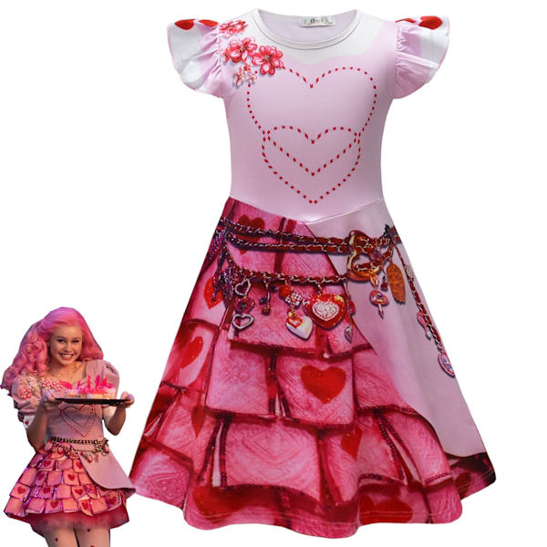 Descendants 4 The Rise of Red Kostym, Flickor Rosa Klänning 110