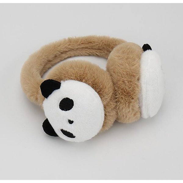 Söta Panda Öronmuffar Fällbara Varma Öronmuffar brown