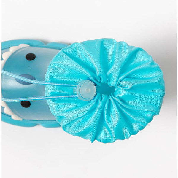 Lasten läpinäkyvät saappaat Vauvoille Pojille Tytöille PVC Ulkokäyttöön Piirretty Hai blue 170