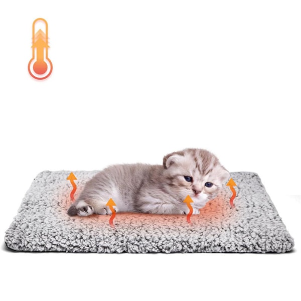 Självvärmande husdjurssäng Supermjuk thermal matta för små till medelstora katter L