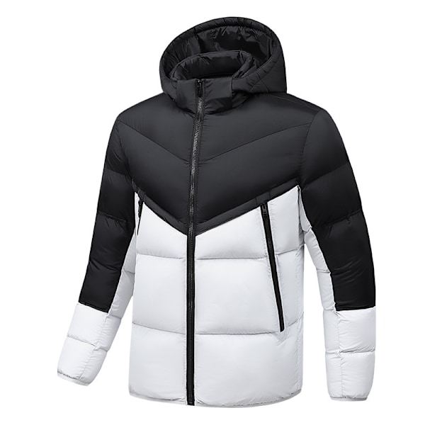 Miesten Napitettava Puffer-Takki white 3XL