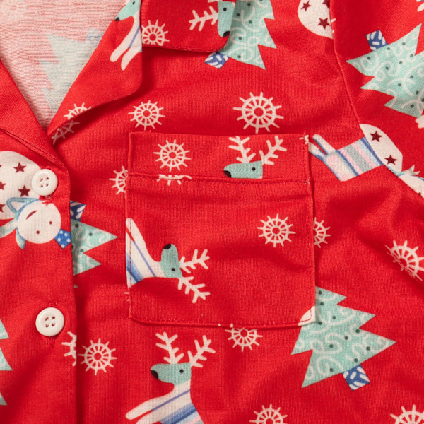 Familjepysjamas för jul - Julpyjamas Matchande Set child red 4-5Y