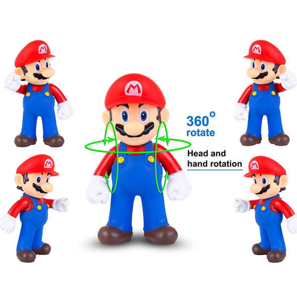 3 st Mario Bros Cartoon Actionfigurer