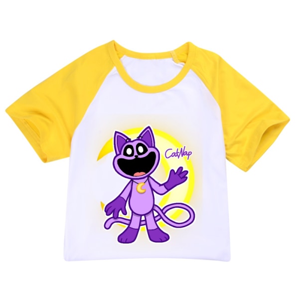 The Amazing Digital Circus Set, Kids Set Kortärmad T-shirt och Shorts 2 delar Yellow 160cm