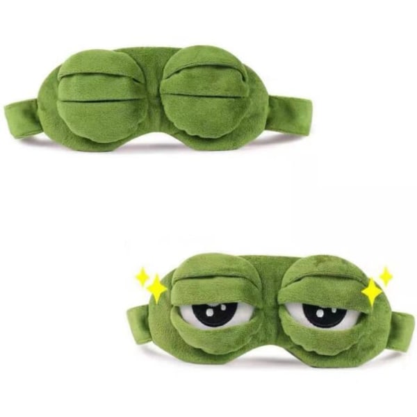 Sad Frog Sleep Mask Plysch Eye Cover Travel Relax Cartoon Sleeping Mask