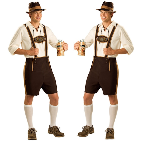 Herre-kostyme for Oktoberfest i bayersk stil S