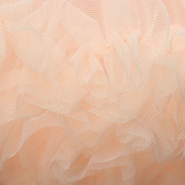 Dame Elastisk Chiffon Tutu Tulle Skørt Prinsesse Ballet Dans Multi-Lag White+Pink