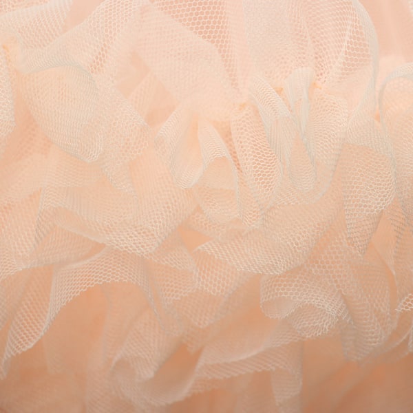 Kvinners Elastisk Chiffon Tutu Tulle Skjørt Prinsesse Ballet Dans Multi-Lag White+Pink