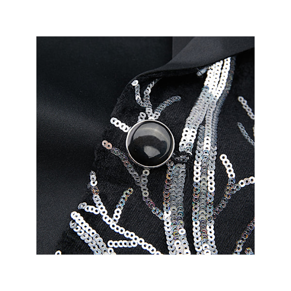 Pojkars Slim Fit Kostymjacka, Smokingjacka, Formell silver 6