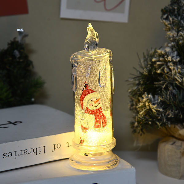 Jouluiset liekittömät kynttilät kodin sisustukseen ja joululahjaksi style2 6.5*18.3cm