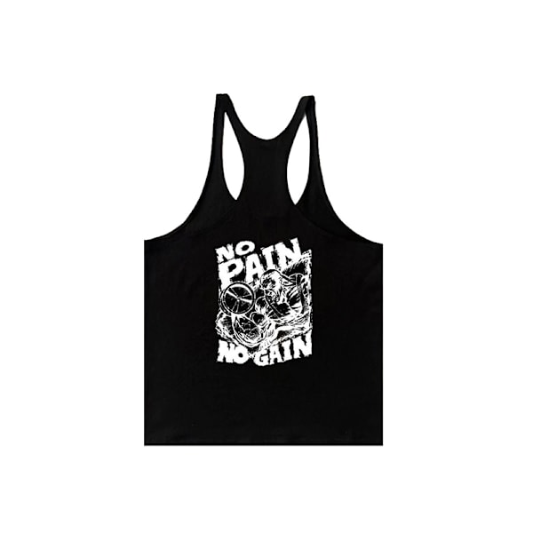Mænds Trænings Stringer Tanktop Atletisk Hurtigtørrende Y-Ryg Toppe black M