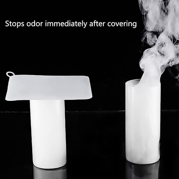 Gulvavløpsmatte i silikon, luktdempende, med silikagel-avløpsplugger white 12*12cm