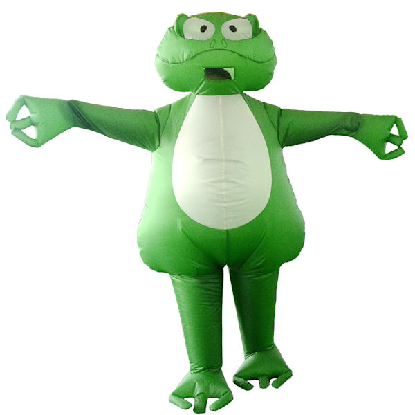 Rolig Uppblåsbar Djurdräkt Halloween Cosplay Set frog