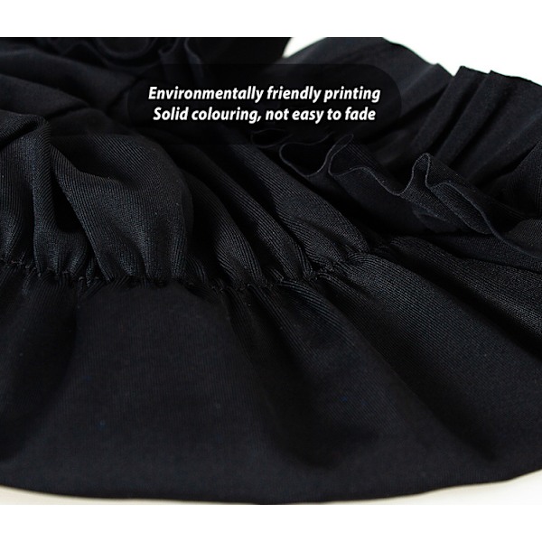 Badmössa Snabbtorkande Volangkant Badmössa för Långhåriga Kvinnor Navy Blue