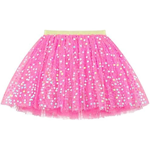 Babyjente Lagdelt Tutu Danseskjørt pink 0-2 Year