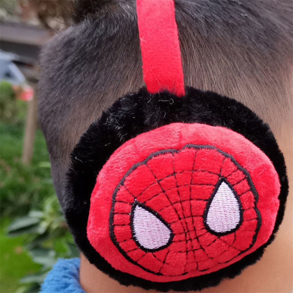 Barn Pojkar Flickor Spindelhörselkåpor Varma Vinteröronvärmare Tecknad present Spider-Man