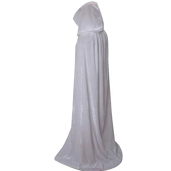 Unisex Hupullinen Viitta, Halloween Viitta Cosplaylle white 170cm without hat