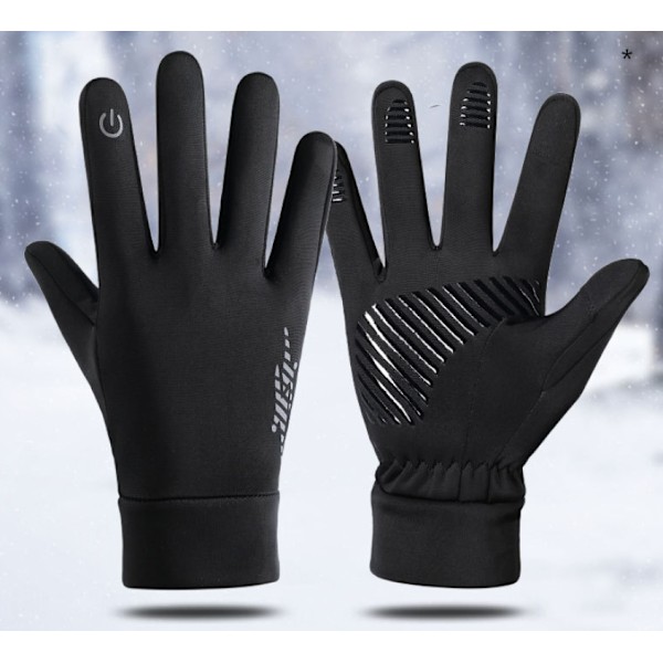 Kid Gloves Barnens Pekskärmsvantar - Vintervarma Handskar för Kallt Väder black