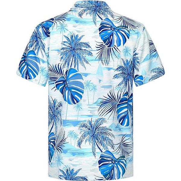 Miesten Havaijilaiset Paidat Lyhythihainen Napitettava Rentopaita Painettu Rantopaita Color 1 M
