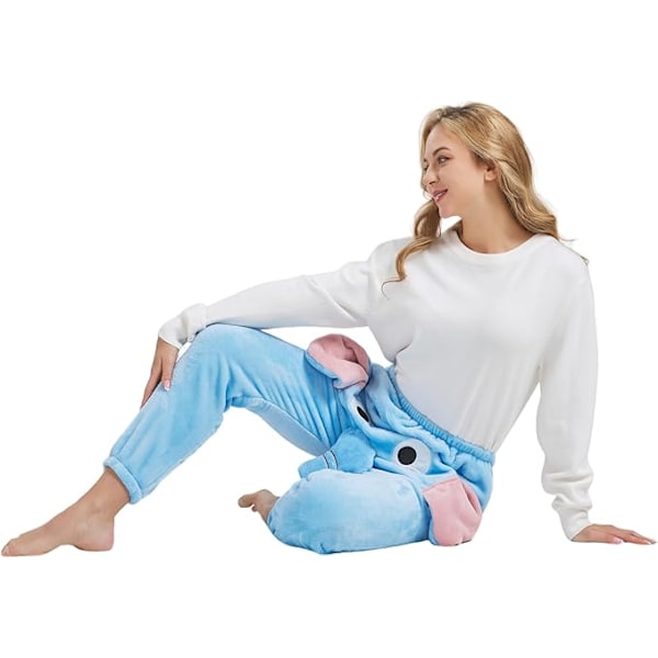 Hauskat Elefantti-Pyjamahousut, Söpöt Kolmiulotteiset Pari-Pyjamahousut blue 2XL