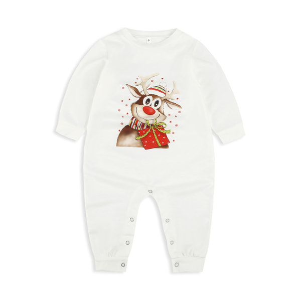 Familj julpyjamas matchande set Holiday Xmas nattkläder set Kids 4T
