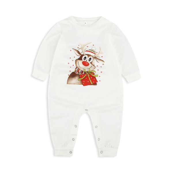 Familj julpyjamas matchande set Holiday Xmas nattkläder set Women M