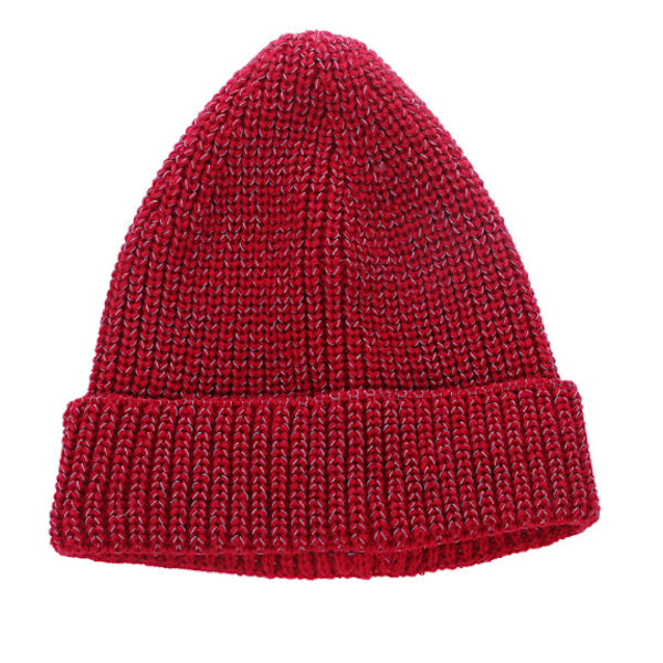 Reflekterande Stickade Mössor Hög Synlighet Vinter Varma Hattar Kvinnor Män Bonnet red