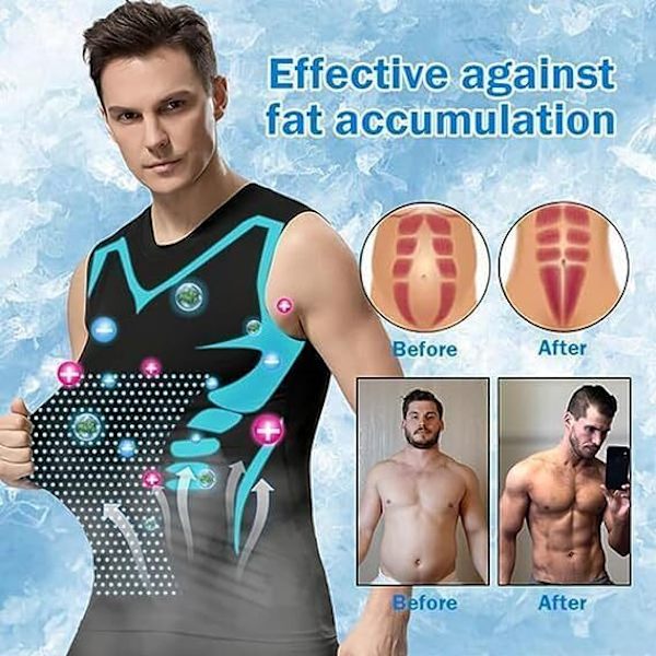 Herrar Slimmande Kroppsshapande Väst, Lonic Gynecomastia Kompressionslinnen M