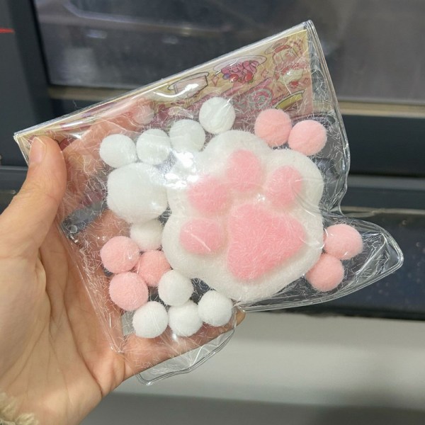 Stressiä lievittävä lelu, purkamiseen, kissan tassu Pink
