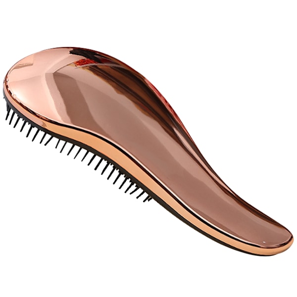 Damluftkudde Kam, Slät Kam, Bärbar Antistatisk Böjd Kam rose gold