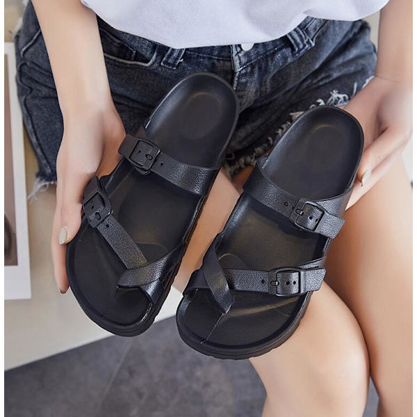 Naisten Platforma Sandaalit Mukavat black 41