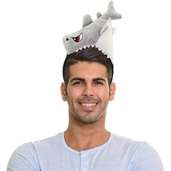 Plush Dyrører og Horn Pandebånd shark