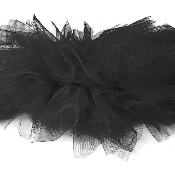 Kvinnors Tutu Fest Dans Tulle Kjolen Kort M BLACK RED