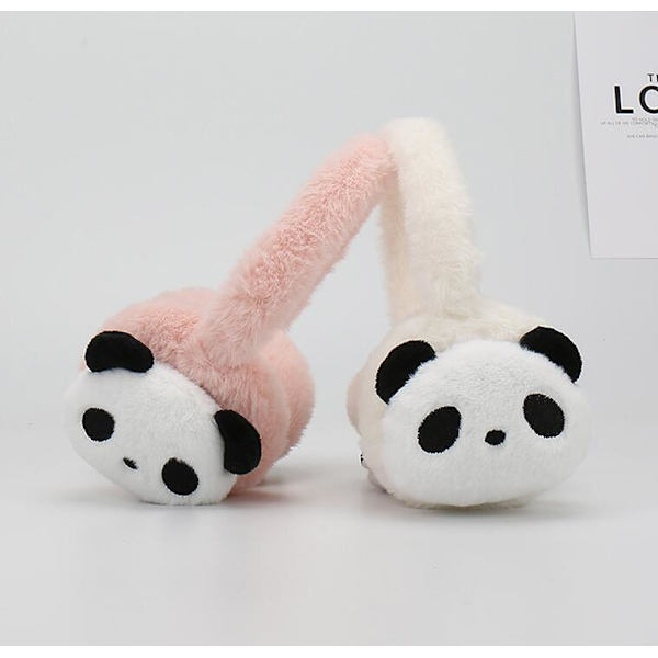 Søte Panda Ørevarmere Foldbare Varme Øredeksel white