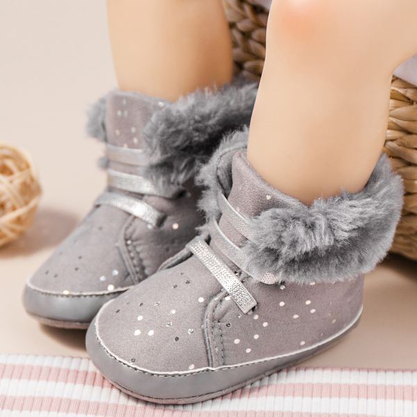 Vauvan talvibootsit, vauvojen tyttöjen ja poikien lumikengät, liukumattomat kylmään säähän grey 12cm