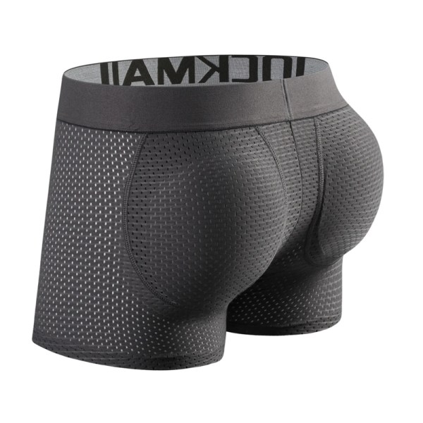 Herrunderkläder Boxershorts Mesh Herrunderkläder med höftkuddar Grey XL