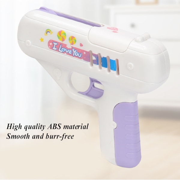 Lollipop Gun Leksak Sockerpistol Söt Leksak Lollipop Förvaring Leksak Godispistol Pojkar Flickor Godisleksak Purple