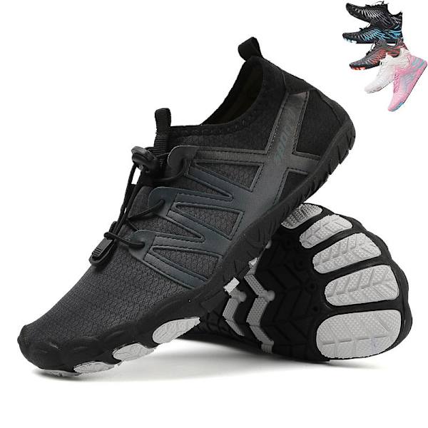 Unisex Herr Dam Vattenskor Atletisk Sport Aqua Skor Barfota Vandring Vattenskor Black#1 37