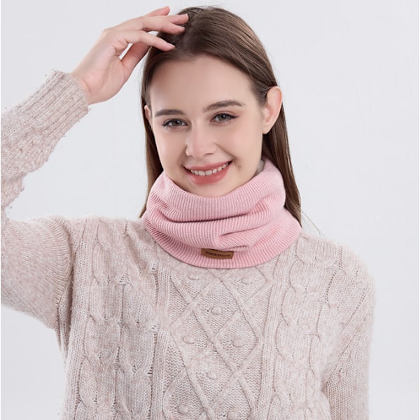 Talvinen Kaulaliina Miehille, Suksi, Kaulanlämmitin Kasvohuivi Naisille pink