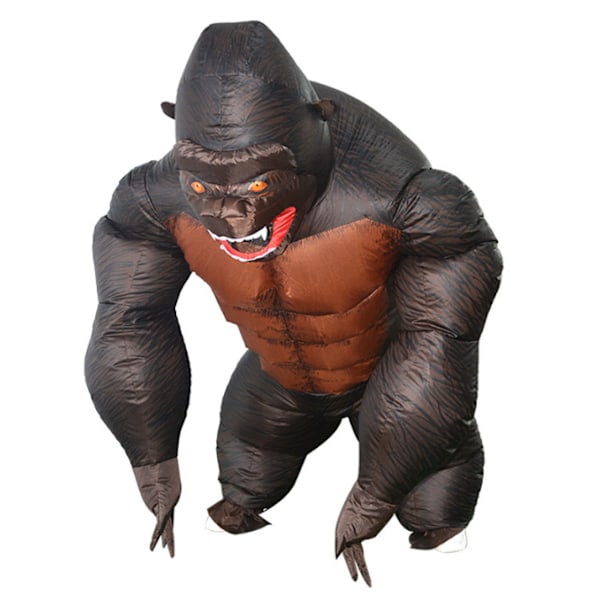 Uppblåsbar King Kong orangutangdräkt Cosplaydräkt för vuxna barn 80-120cm