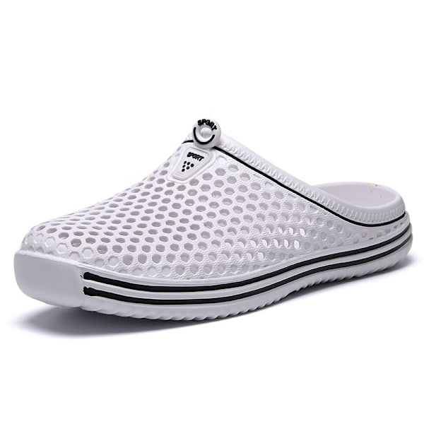 Unisex Hagesko, Casual Topplar, Hurtigtørkende Sandaler white 45